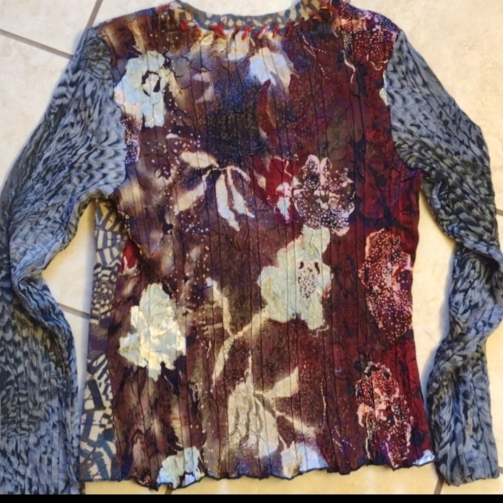 Patchwork Alberto Makali Embroidery Longsleeve Bl… - image 2